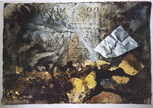 Pictura Metaphysica: Yellow butterfly still life